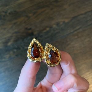 Vintage Christian Dior Clip On Earrings
